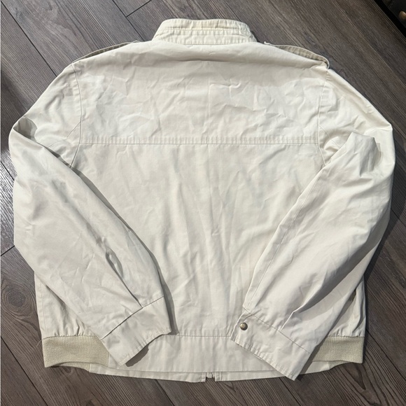 Vintage 80s Casualcraft Hickory Actionwear Cream Jacket Men’s 45R USA Made - Picture 4 of 5